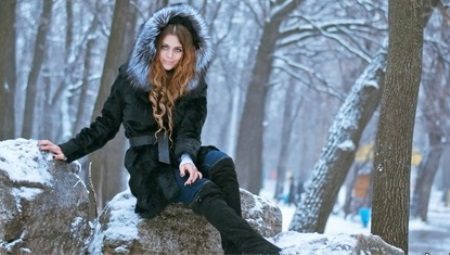 Goat fur coat