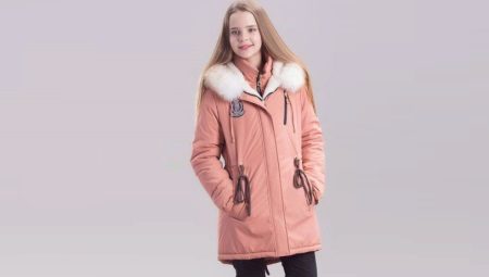 Winter parka for a girl of 12 years old