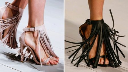 Fringed sandals