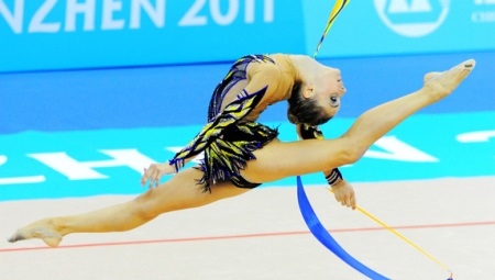 Flying lines: leotards for rhythmic gymnastics
