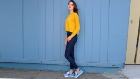 Light blue sneakers