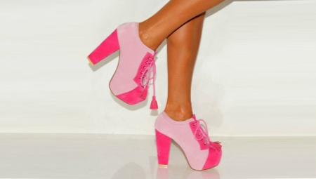 Pink ankle boots