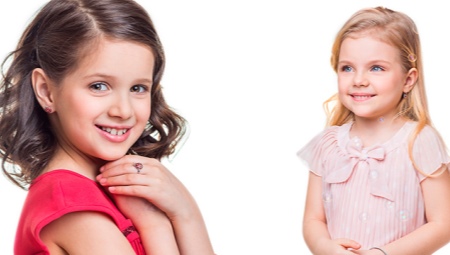 Children's silver earrings