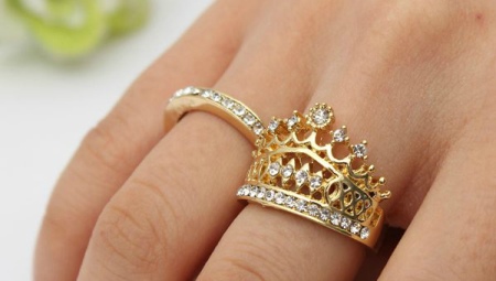 Crown wedding rings