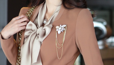 Silver brooches