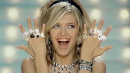 Silver rings with gold plating