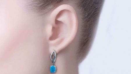 Opal earrings