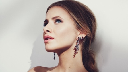 Ruby earrings