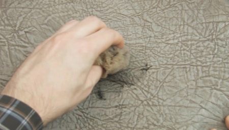 Effective means and methods for removing stains from the handle from leatherette
