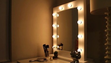 DIY illuminated makeup mirror