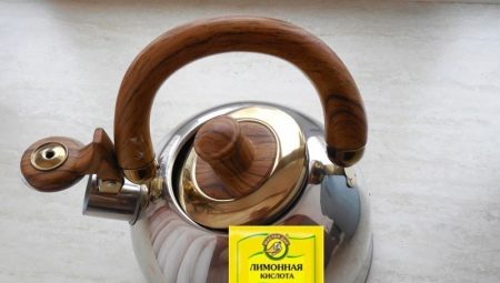 How can you clean a kettle with citric acid?
