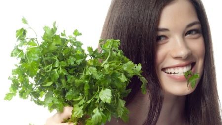 Parsley: properties and rules of application for the face