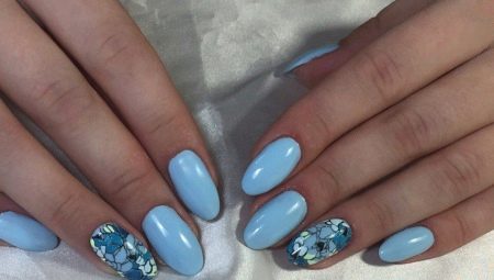 Blue manicure: stylish designs and fashion trends