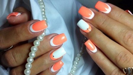 Orange manicure design ideas