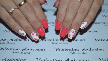 Ideas for a stylish coral manicure