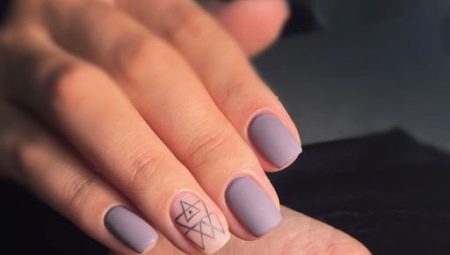 How to decorate a delicate matte manicure beautifully?