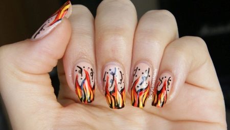 How to do a manicure with fire?