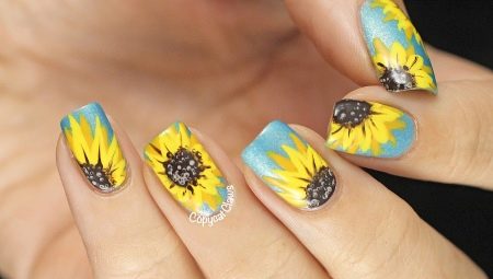 Sunflower manicure: popular techniques and stylish ideas