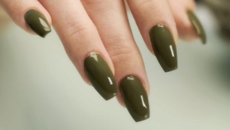 Khaki manicure trends
