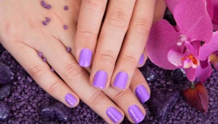 Delicate lilac manicure: interesting ideas and design options