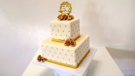 Gâteaux originaux pour un mariage en or