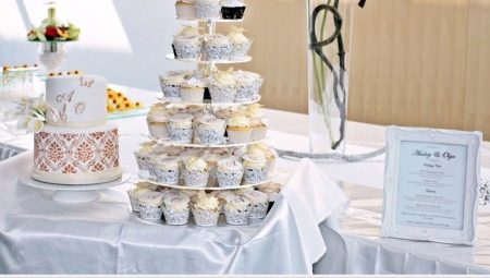 Wedding cake with cupcakes: original ideas and tips for choosing