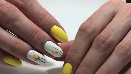 Yellow and white manicure: the best design and decor ideas