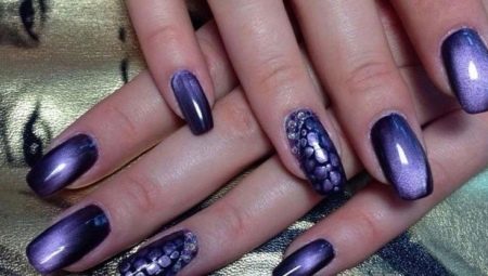 Cat's eye nail design: features and options for manicure