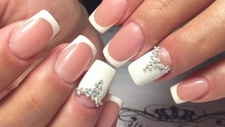French on square nails: decor features and beautiful examples