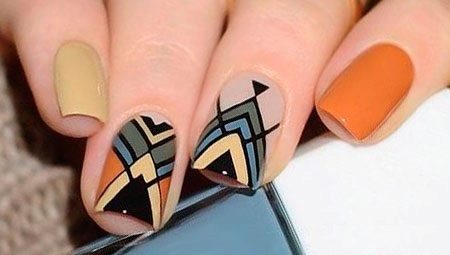 Geometry with gel polish on nails: design ideas and step-by-step creation