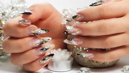 Idées de design pour French manucure sur ongles pointus