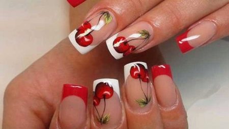 French manicure design ideas with gel polish drawings