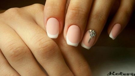 Matte French manicure design ideas