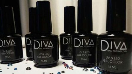 Features and palette of shades of Diva gel varnishes