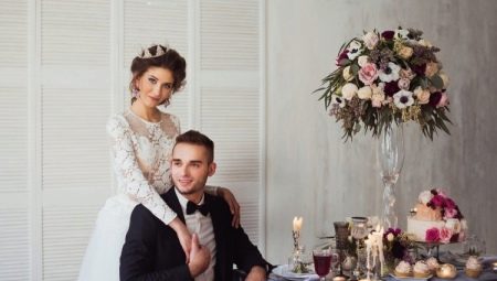 We conduct a wedding photo session in the studio