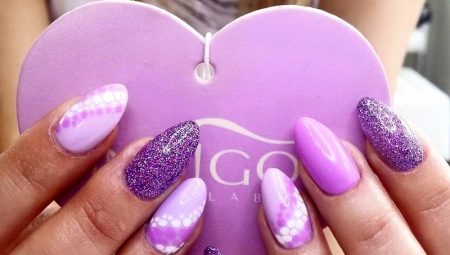 Creation of almond shaped manicure and nail design ideas