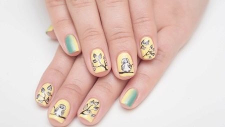 Stylish Owl Manicure Design Ideas
