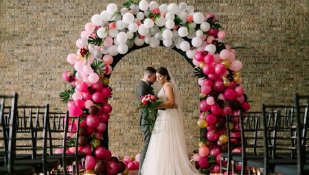 Wedding balloon arch: design options and DIY methods