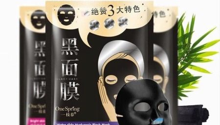 Black sheet mask on the face: properties and rules of use