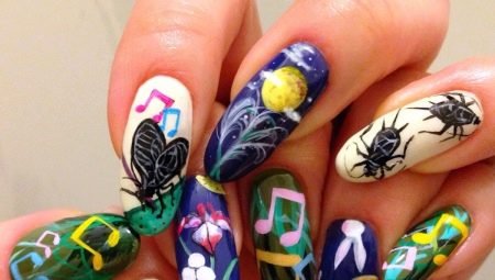 Insect manicure design ideas