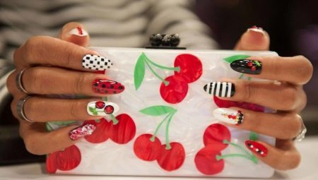 Fruit manicure: design and step by step