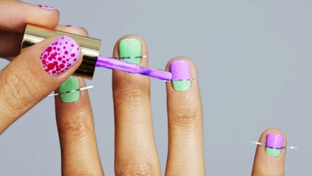 Features of manicure with strips-ribbons for short nails