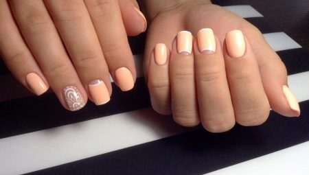 Moon manicure options for short nails