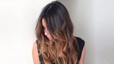 Balayage for medium-length dark hair