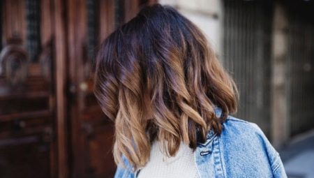 Balayage on dark hair
