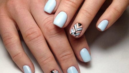 Geometry manicure ideas for short nails