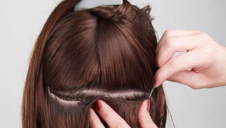 Features and technique of hair extension on a pigtail
