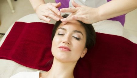 The technique of performing a classic facial massage