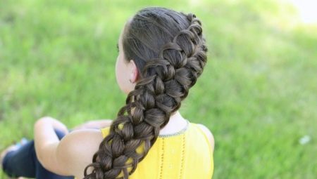 Long hair braids
