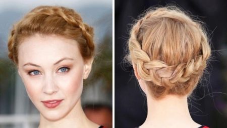 Braids around the head